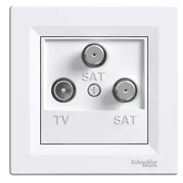 SK0005791-CZ20260306-083713-0-1772757438-P132613_1500x1500 Asfora zásuvka TV+SAT+SAT koncová 1dB White Poslední Šance