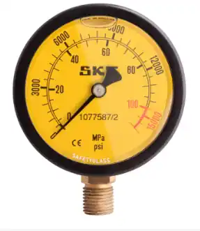 1077587/2 SKF manometr 0-100 MPa , 1/4. Poslední Šance