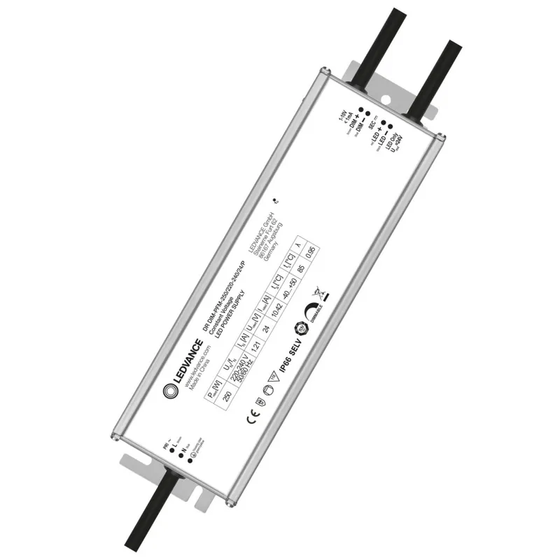 Autentický LED driver LEDVANCE DR DIM-PFM-250/220-240/24/P 24VDC 10,42A 250W 1-10V stmívatelný IP66