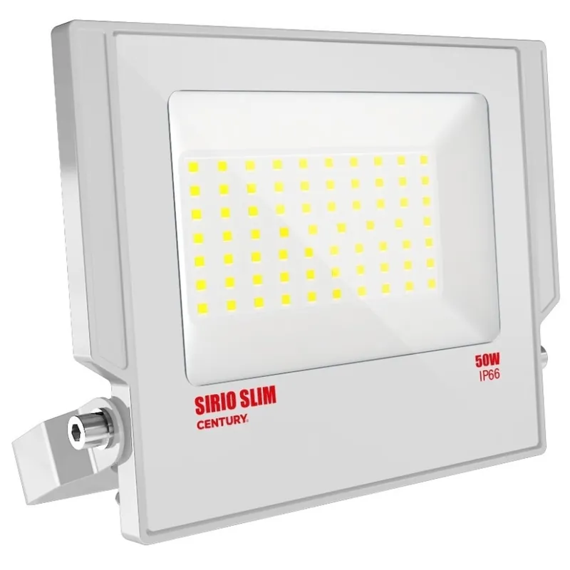 CENTURY LED REFLEKTOR SIRIO SLIM 50W 4000K 4500LM 110ST IP66-IK08 220-240VAC BÍLÝ Finální Výprodej