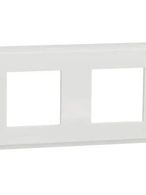 Must-Have Krycí rámeček dvojnásobný Schneider Electric Nová Unica NU400420 bílá antibakteriální