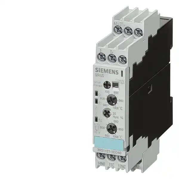 SIEMENS Relé pro monitorování teploty termočlánek typ J, Š=22,5 mm 0 - 200 °C Garance Vrácení Peněz