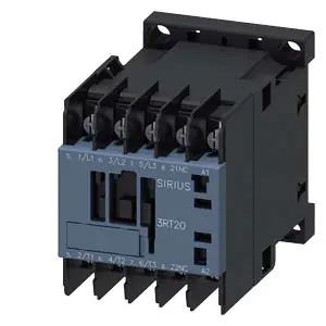 Časově Omezené SIEMENS Stykač AC-3, 7A/3kW/400V, 3pólový, AC 200V/50Hz 220V/60Hz 1 NC, připojení kruhovým kabelem