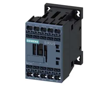 SIEMENS Stykač AC-3, 9A/4kW/400V, 3pólový, AC 110V/50Hz 120V/60Hz 1 NO, pružinová svorka Sleva