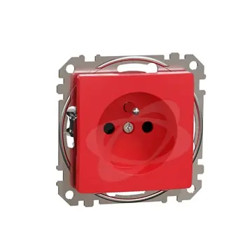 SK0142878-CZ20260306-083713-0-1772757440-SDD115011_IOP-def_WD20_1500x1500 Sedna Design zásuvka 1-násobná s clonkami červená Záruka V Ceně