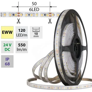 SK0142986-CZ20260306-083713-0-1772757440-2469814 LED pásek 9,6W/m 24VDC 2700K 550lm pásek 10mm 120LED IP68 CRI90 Moderní
