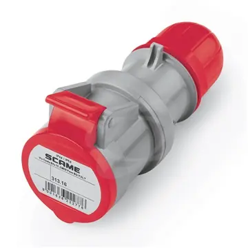 SK0143333-CZ20260306-083713-0-1772757440-31316_rosso Spojka 16A 4P 400V IP44 6h bezšroubová SCAME Celosvětová Doprava